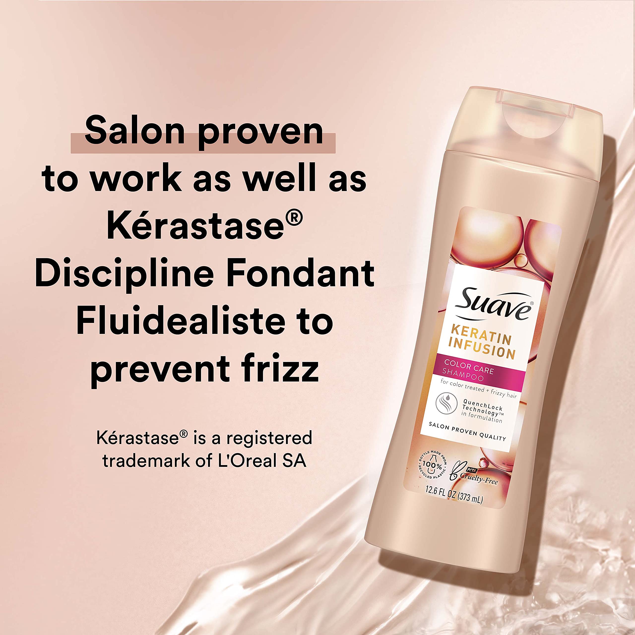 Suave Professionals Shampoo, Keratin Infusion Color Care 12.6 oz Pack of 6